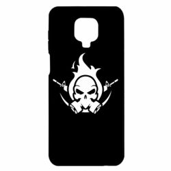 Чехол для Xiaomi Redmi Note 9S/9Pro/9Pro Max Skull with weapons - PrintSalon