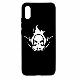 Чехол для Xiaomi Redmi 9a Skull with weapons-PrintSalon Чехол для Xiaomi Redmi 9a Skull with weapons