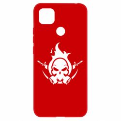Чехол для Xiaomi Redmi 9c Skull with weapons-PrintSalon Чехол для Xiaomi Redmi 9c Skull with weapons