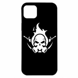 Чехол для iPhone 14 Plus Skull with weapons - PrintSalon