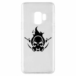 Чехол для Samsung S9 Skull with weapons - PrintSalon