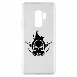 Чехол для Samsung S9+ Skull with weapons - PrintSalon