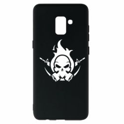Чехол для Samsung A8+ 2018 Skull with weapons - PrintSalon