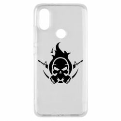 Чехол для Xiaomi Mi A2 Skull with weapons - PrintSalon