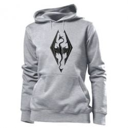 Худі жіноче Skyrim Logo 3D - PrintSalon