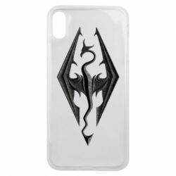 Чохол для iPhone Xs Max Skyrim Logo 3D - PrintSalon