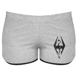 Жіночі шорти Skyrim Logo 3D - PrintSalon