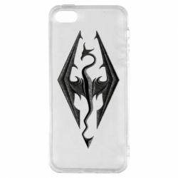 Чохол для iphone 5/5S/SE Skyrim Logo 3D - PrintSalon
