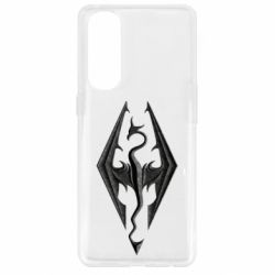 Чохол для Oppo Reno 4 Pro Skyrim Logo 3D - PrintSalon