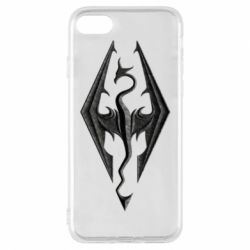 Чехол для iPhone 8 Skyrim Logo 3D