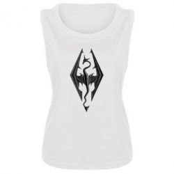 Майка жіноча Skyrim Logo 3D - PrintSalon