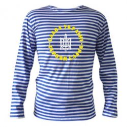 Тільник з довгим рукавом Слава Україні! Героям Слава (коло) - PrintSalon