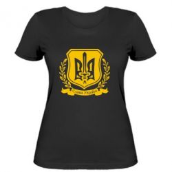Жіноча футболка Слава Україні (вінок) - PrintSalon