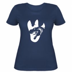 Жіноча футболка Слід динозавра - PrintSalon