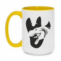 Чашка двокольорова велика Слід динозавра - PrintSalon