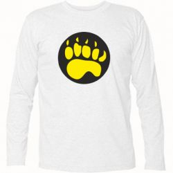 Футболка с длинным рукавом след - PrintSalon