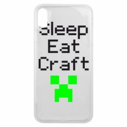Чехол для iPhone Xs Max Sleep,eat, craft - PrintSalon