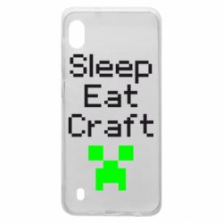Чехол для Samsung A10 Sleep,eat, craft - PrintSalon