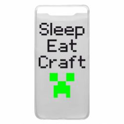 Чехол для Samsung A80 Sleep,eat, craft - PrintSalon