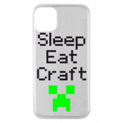 Чехол для iPhone 11 Pro Sleep,eat, craft - PrintSalon