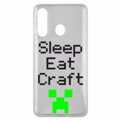 Чехол для Samsung M40 Sleep,eat, craft - PrintSalon