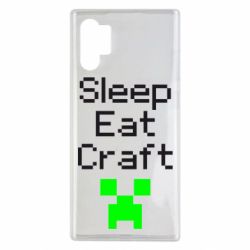 Чехол для Samsung Note 10 Plus Sleep,eat, craft - PrintSalon