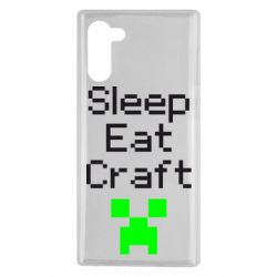 Чехол для Samsung Note 10 Sleep,eat, craft - PrintSalon