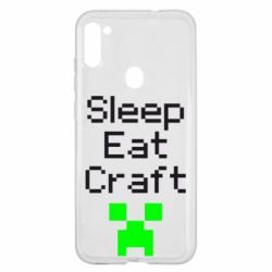 Чехол для Samsung A11/M11 Sleep,eat, craft - PrintSalon