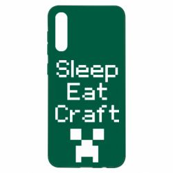 Чехол для Samsung A50 Sleep,eat, craft - PrintSalon