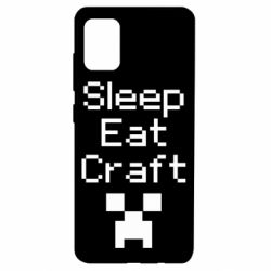 Чехол для Samsung A51 Sleep,eat, craft - PrintSalon