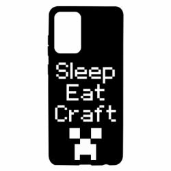 Чехол для Samsung A72 5G Sleep,eat, craft - PrintSalon