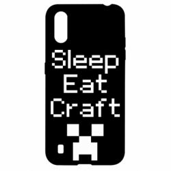 Чехол для Samsung A01/M01 Sleep,eat, craft - PrintSalon