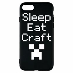 Чехол для iPhone 7 Sleep,eat, craft - PrintSalon