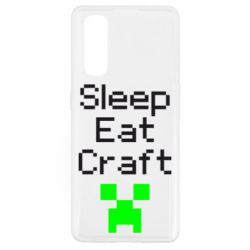 Чехол для Oppo Find X2 Sleep,eat, craft - PrintSalon