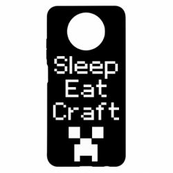 Чехол для Xiaomi Redmi Note 9 5G/Redmi Note 9T Sleep,eat, craft - PrintSalon