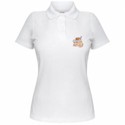 Женское поло Sleeping cats - PrintSalon