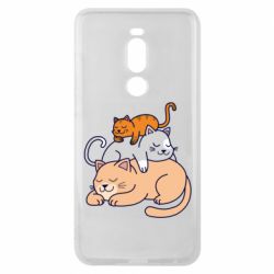 Чехол для Meizu Note 8 Sleeping cats - PrintSalon