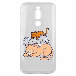Чехол для Meizu X8 Sleeping cats - PrintSalon