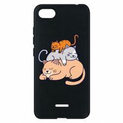 Чехол для Xiaomi Redmi 6A Sleeping cats - PrintSalon
