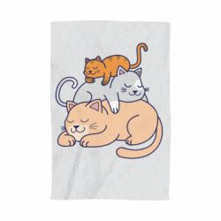 Полотенце с принтом Sleeping cats - PrintSalon
