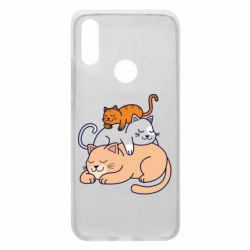 Чехол для Xiaomi Redmi 7 Sleeping cats - PrintSalon