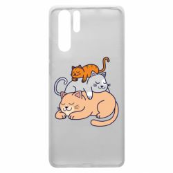 Чехол для Huawei P30 Pro Sleeping cats - PrintSalon