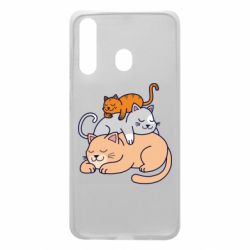 Чехол для Samsung A60 Sleeping cats - PrintSalon