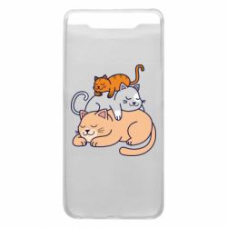 Чехол для Samsung A80 Sleeping cats - PrintSalon