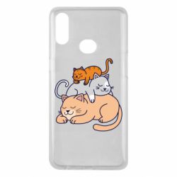 Чехол для Samsung A10s Sleeping cats - PrintSalon