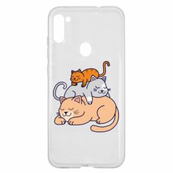 Чехол для Samsung A11/M11 Sleeping cats - PrintSalon