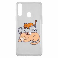 Чехол для Samsung A20s Sleeping cats - PrintSalon
