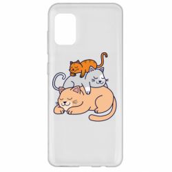 Чехол для Samsung A31 Sleeping cats - PrintSalon