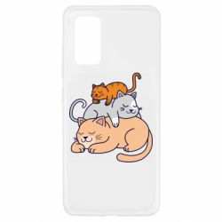Чехол для Samsung A32 4G Sleeping cats - PrintSalon