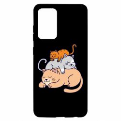 Чехол для Samsung A52 5G Sleeping cats - PrintSalon